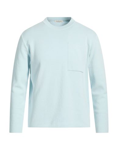 Man Sweater Sky blue Size M Cotton