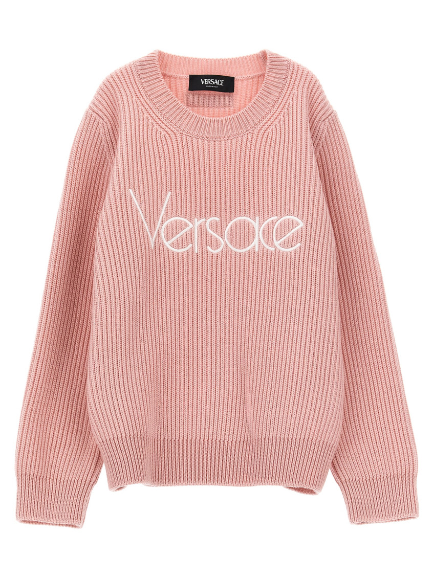 Girls Pink Logo Sweater