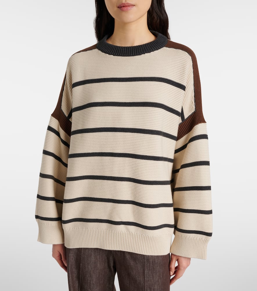 Brunello Cucinelli Striped cotton sweater
