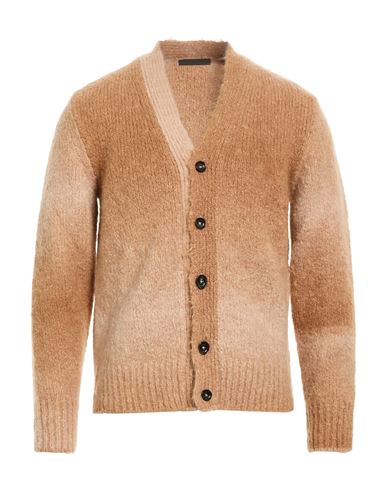 Man Cardigan Camel Size 36 Alpaca wool, Polyamide