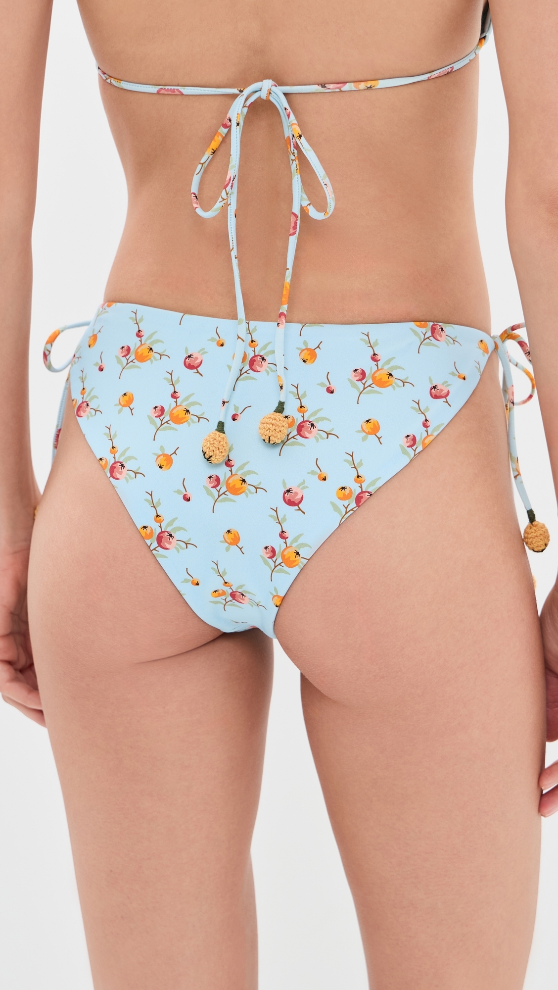 Freya Embroidered Tied Bikini Bottoms Multi
