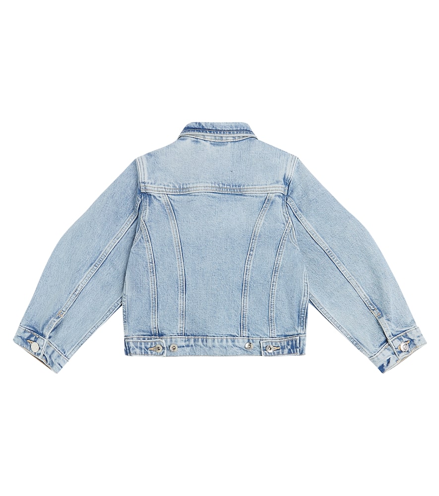 Scotch & Soda Kids Puff-sleeve denim jacket