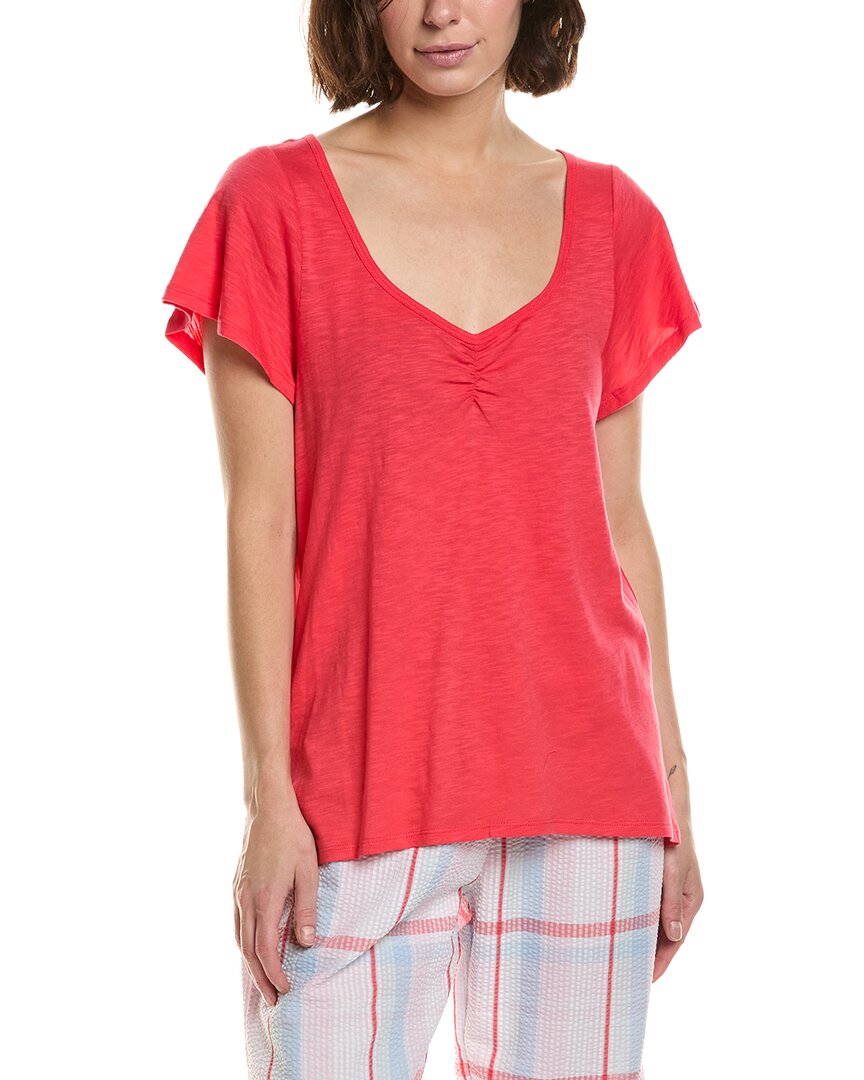 Solid Shirred Pajama T-Shirt