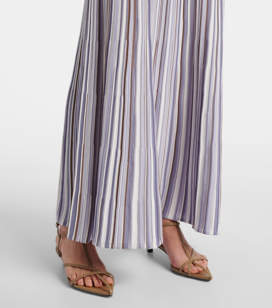 Citara striped cotton-blend maxi dress