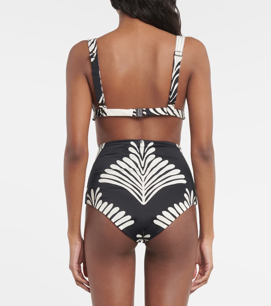 Printed bikini top