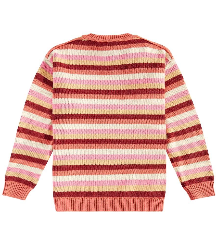 Acne Studios Kids Face striped cotton sweater