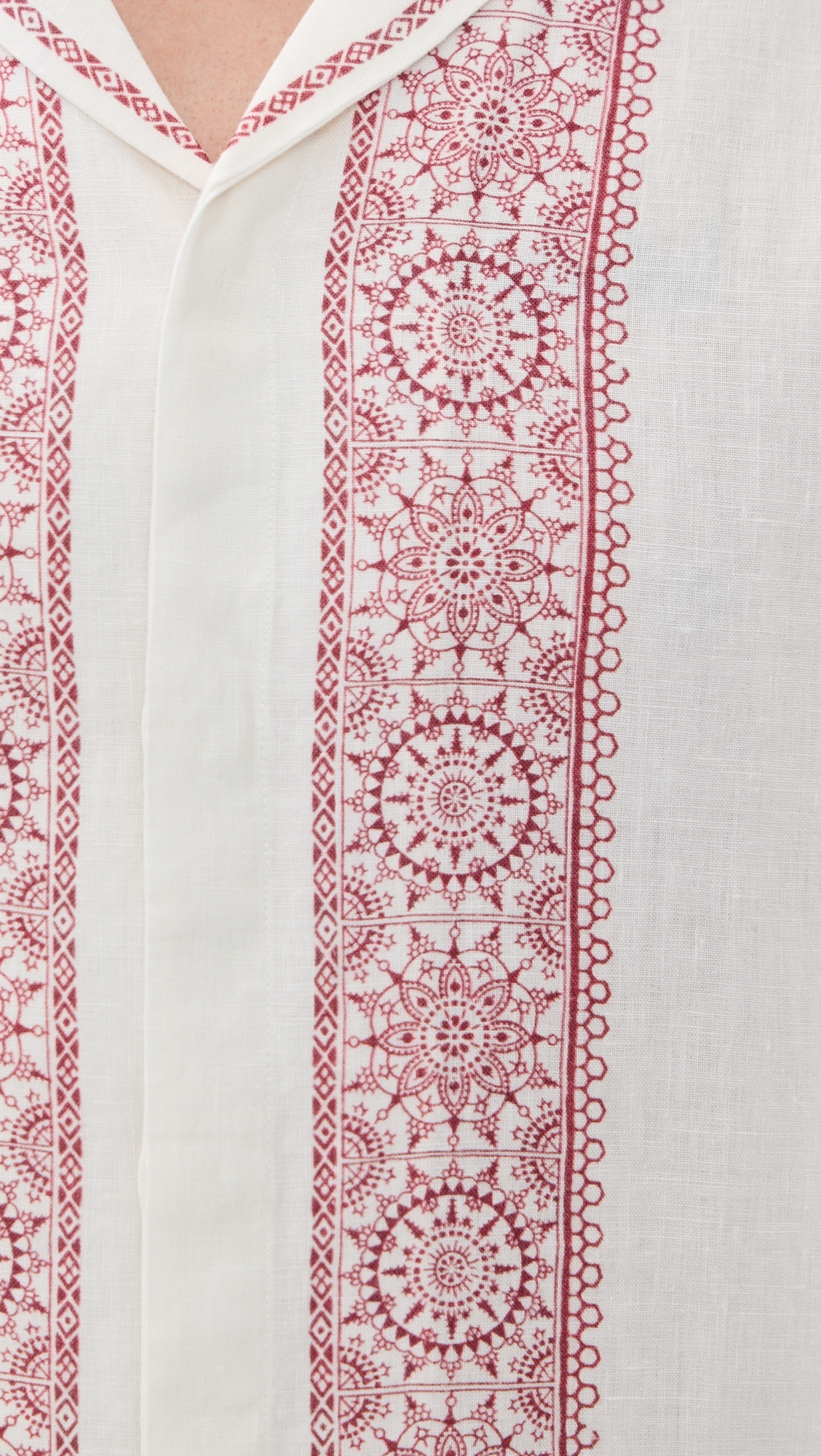 Maitan Linen Alchemy Shirt Dark Ruby