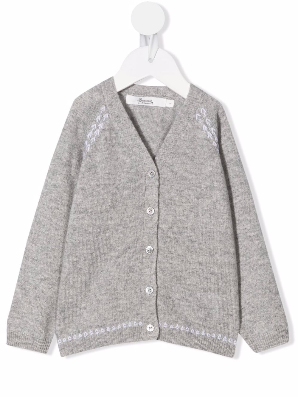 Tiano wool-cashmere blend cardigan - Grey