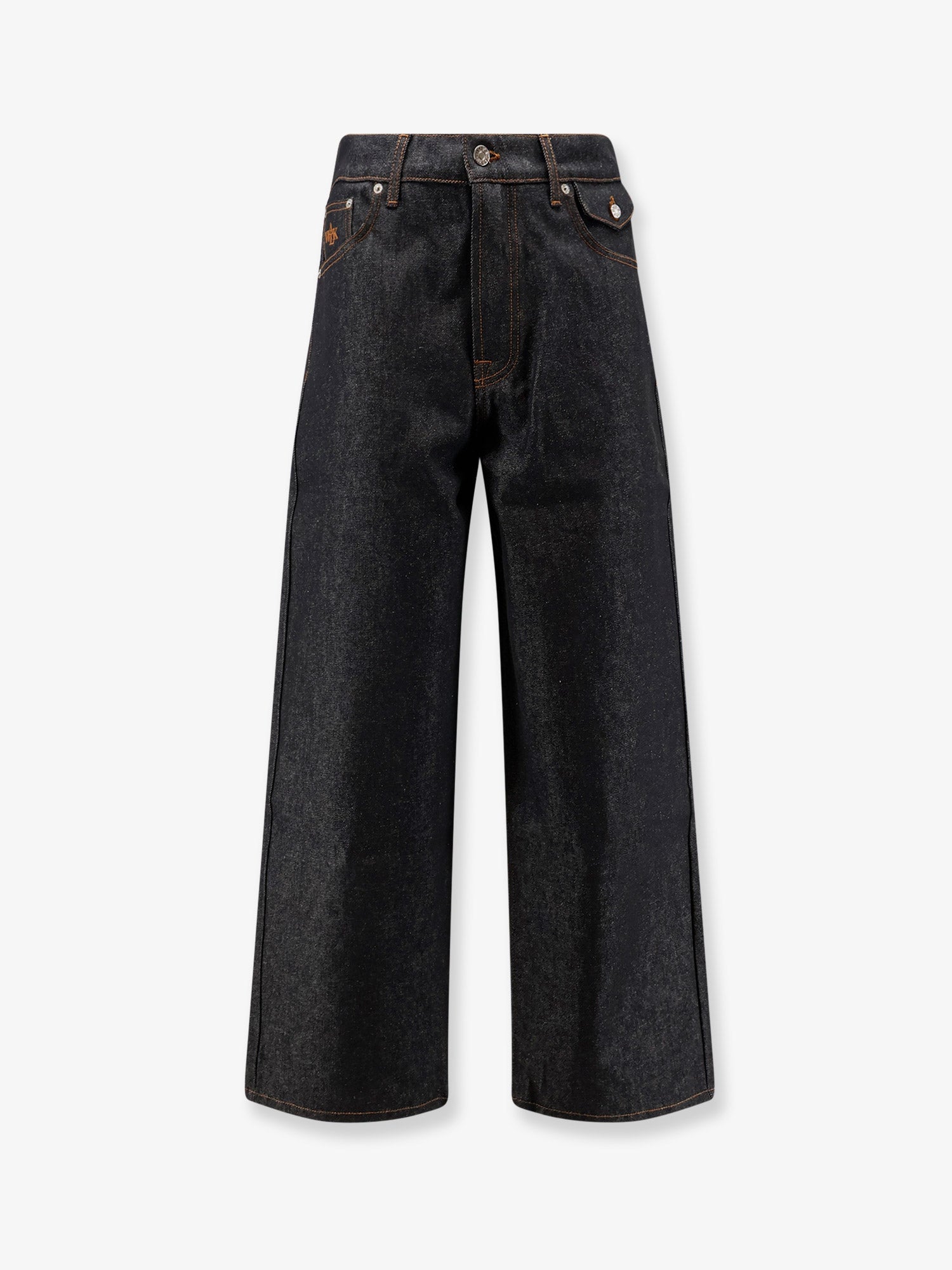 Wide-Leg Baggy Denim Jeans — Blue