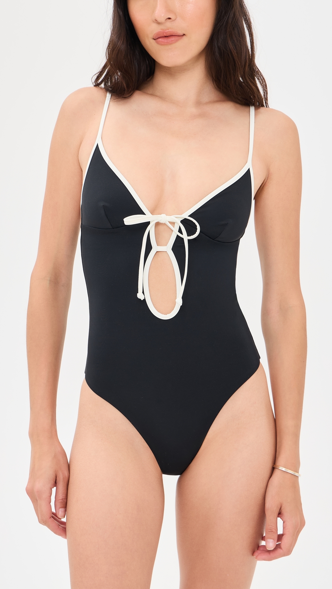 Soleil One Piece Black/Egret