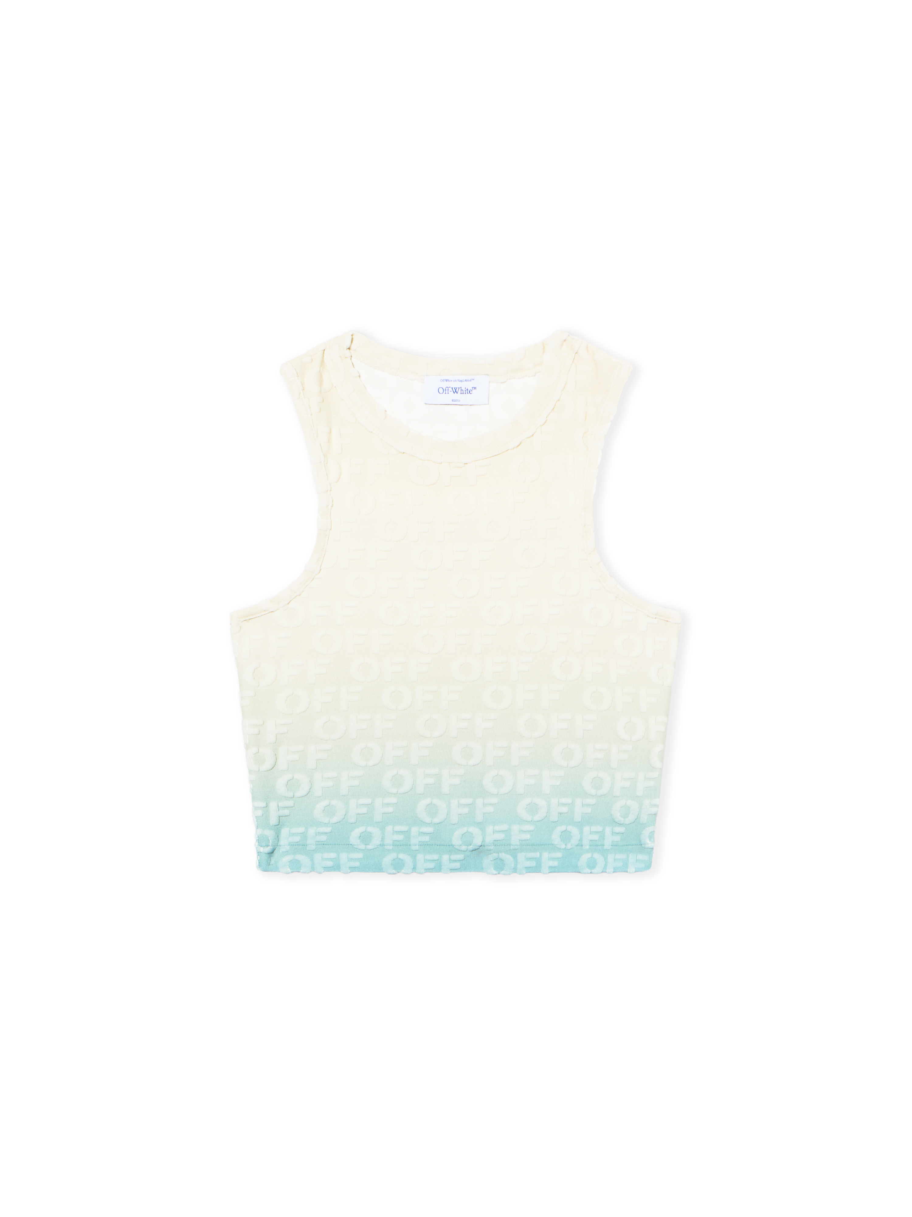 Terry Gradient Knit Tank Top - Female  Light Blue