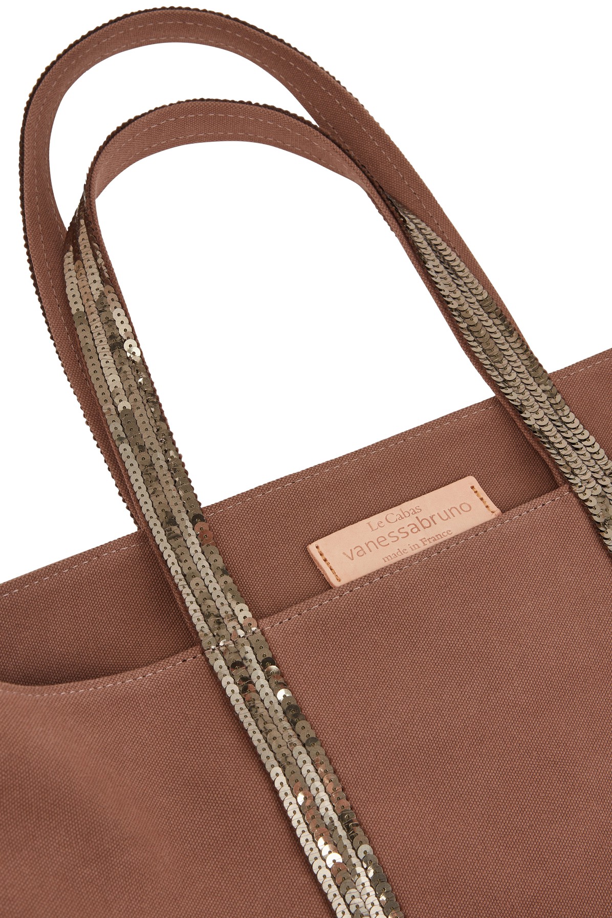 Canvas and Sequins L Cabas Tote