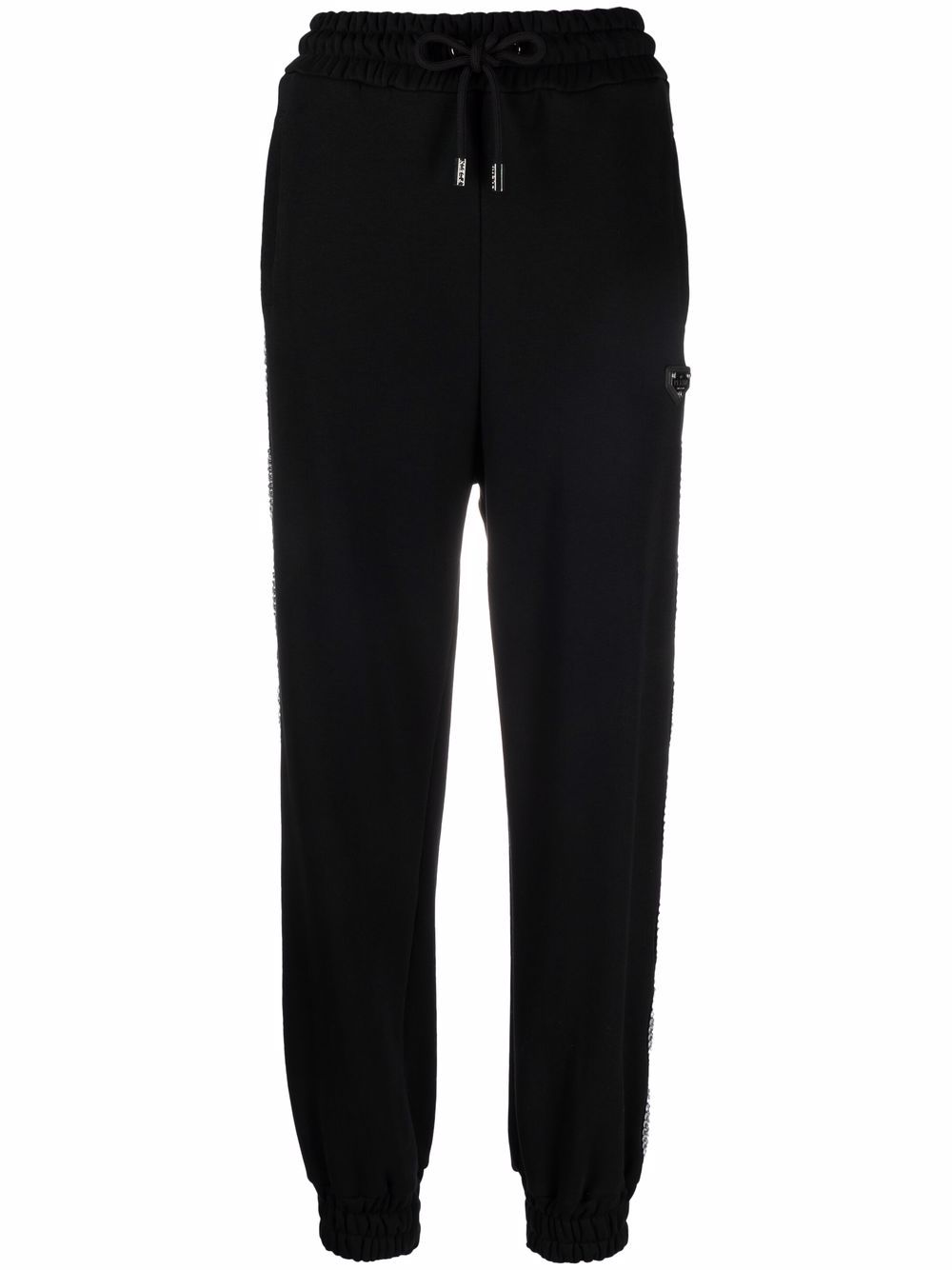 Crystal-embellished joggers - Black