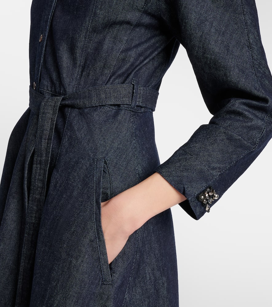 Ambra denim wrap dress