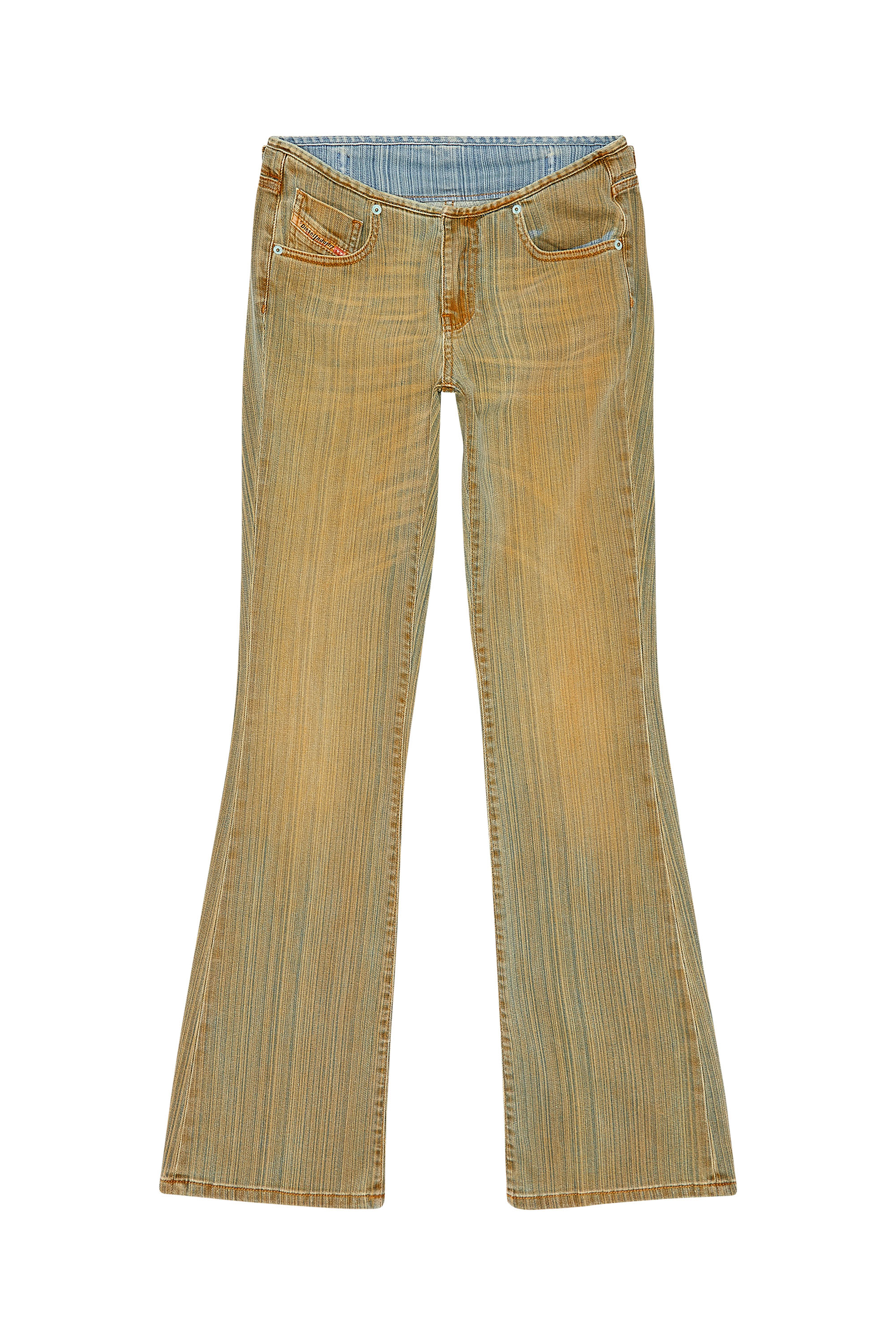 Logo-plaque flared jeans - Brown