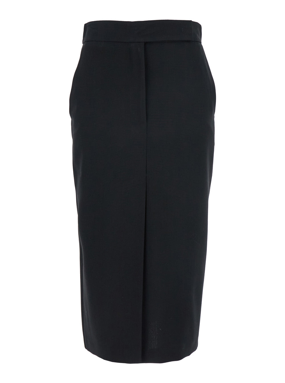 Long Cotton Skirt — Black