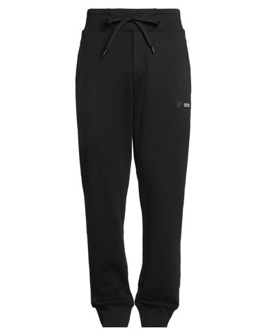 Man Pants Black Size M Cotton, Elastane