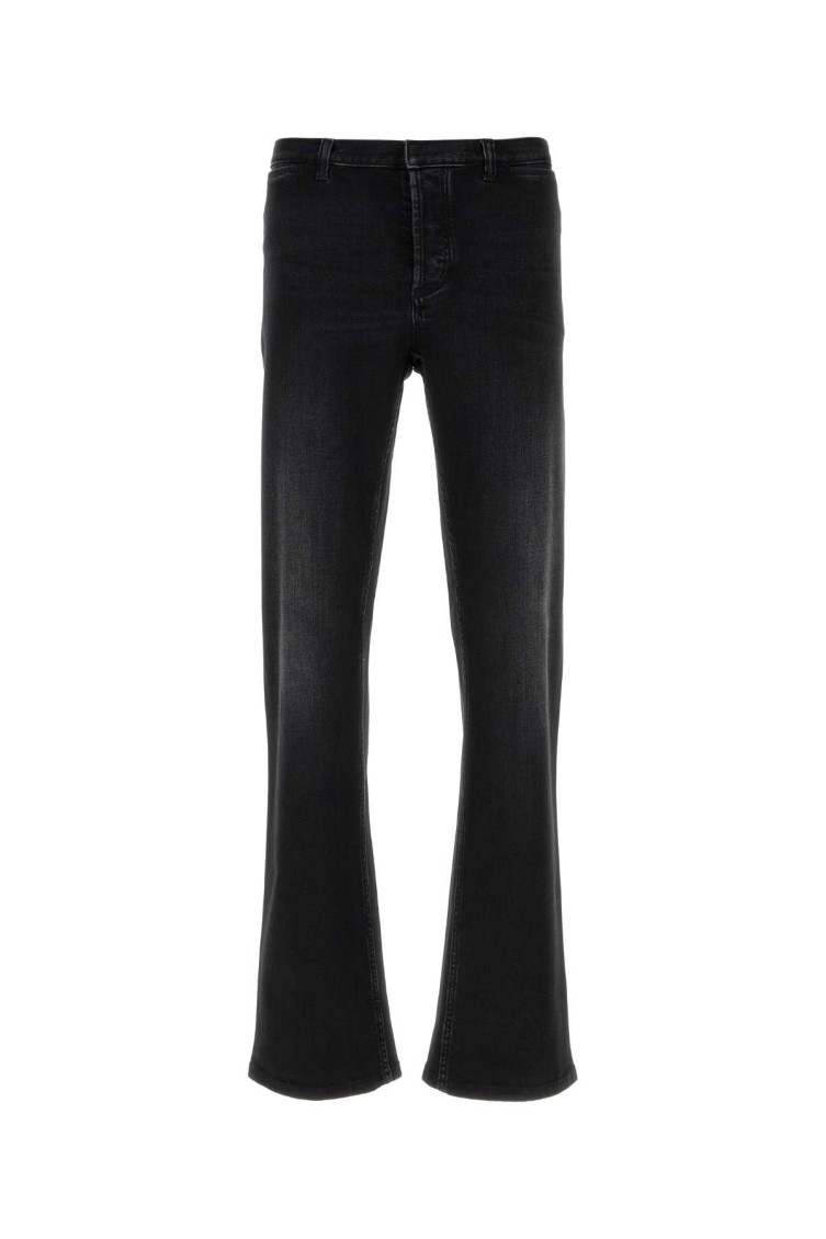 Faded Straight-leg Jeans