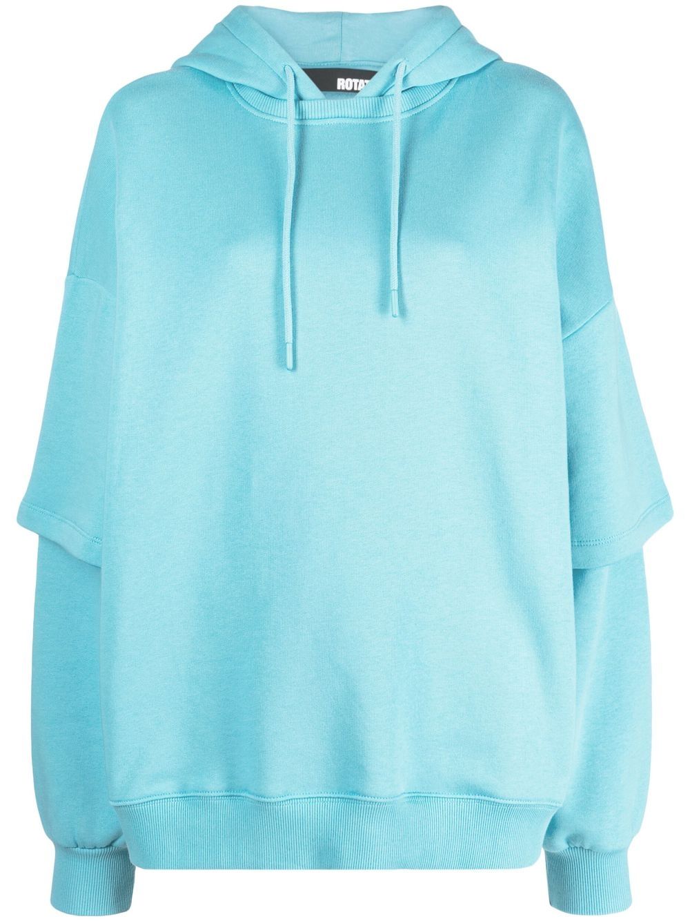 Logo-print hoodie - Blue
