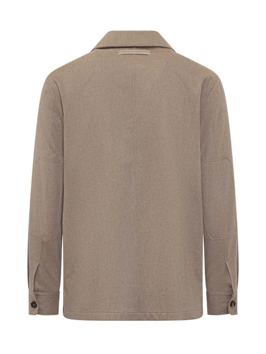Beige Regular Solid Shirt