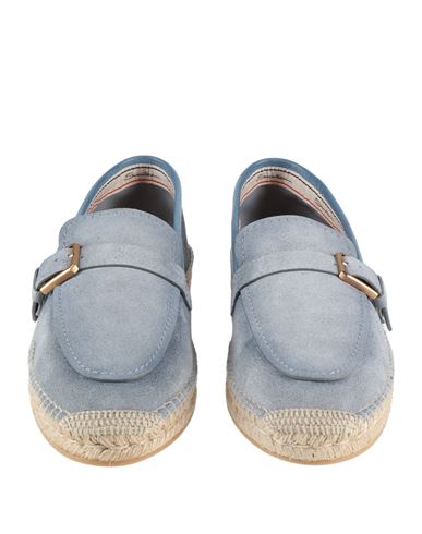 Santoni Man Espadrilles Light blue Size 12.5 Leather