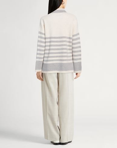 Woman Turtleneck Ivory Size 4 Virgin Wool, Silk, Cashmere
