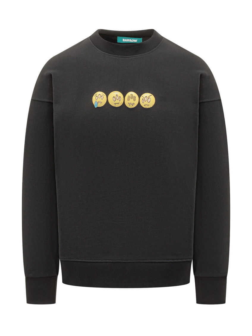 Black Crew Neck Sweatshirt