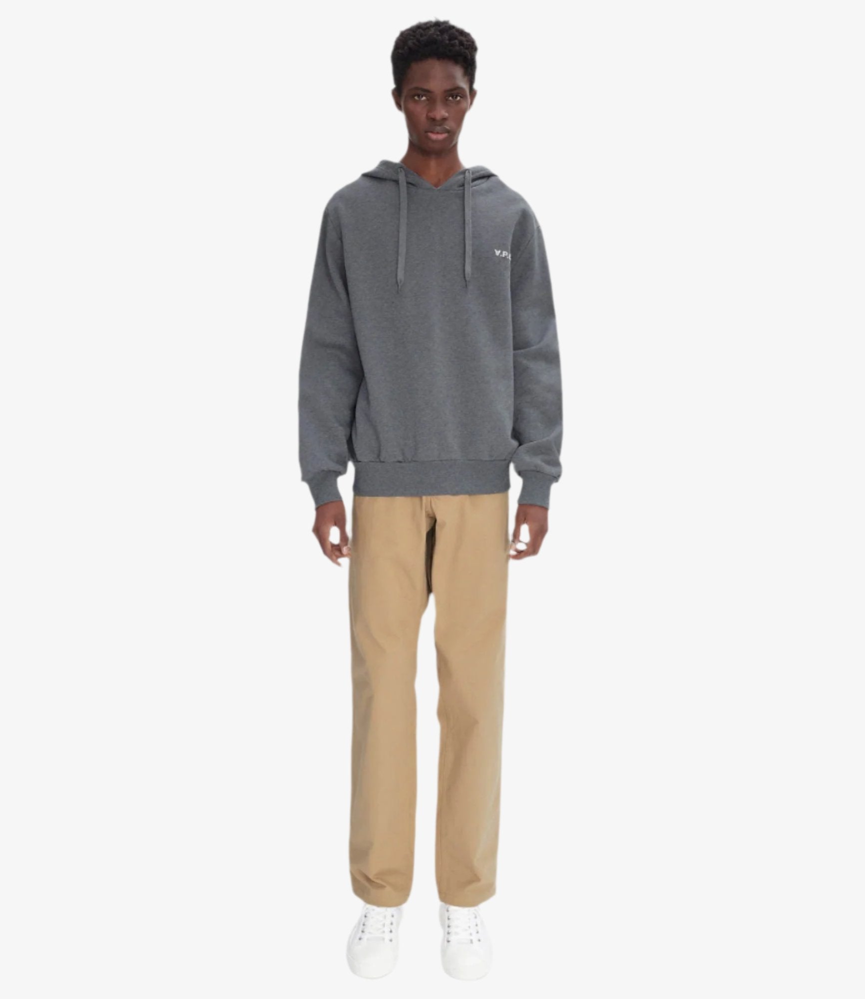 A. P.C. Hooded Sweatshirt With Flocked