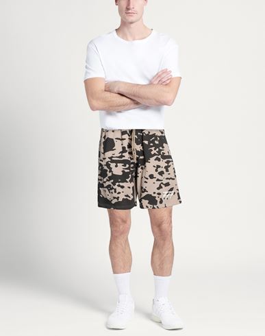 Man Shorts & Bermuda Shorts Taupe Size S Cotton