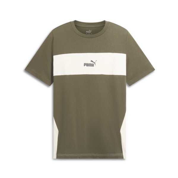 PUMA Power Men's Colorblock T-Shirt in Green