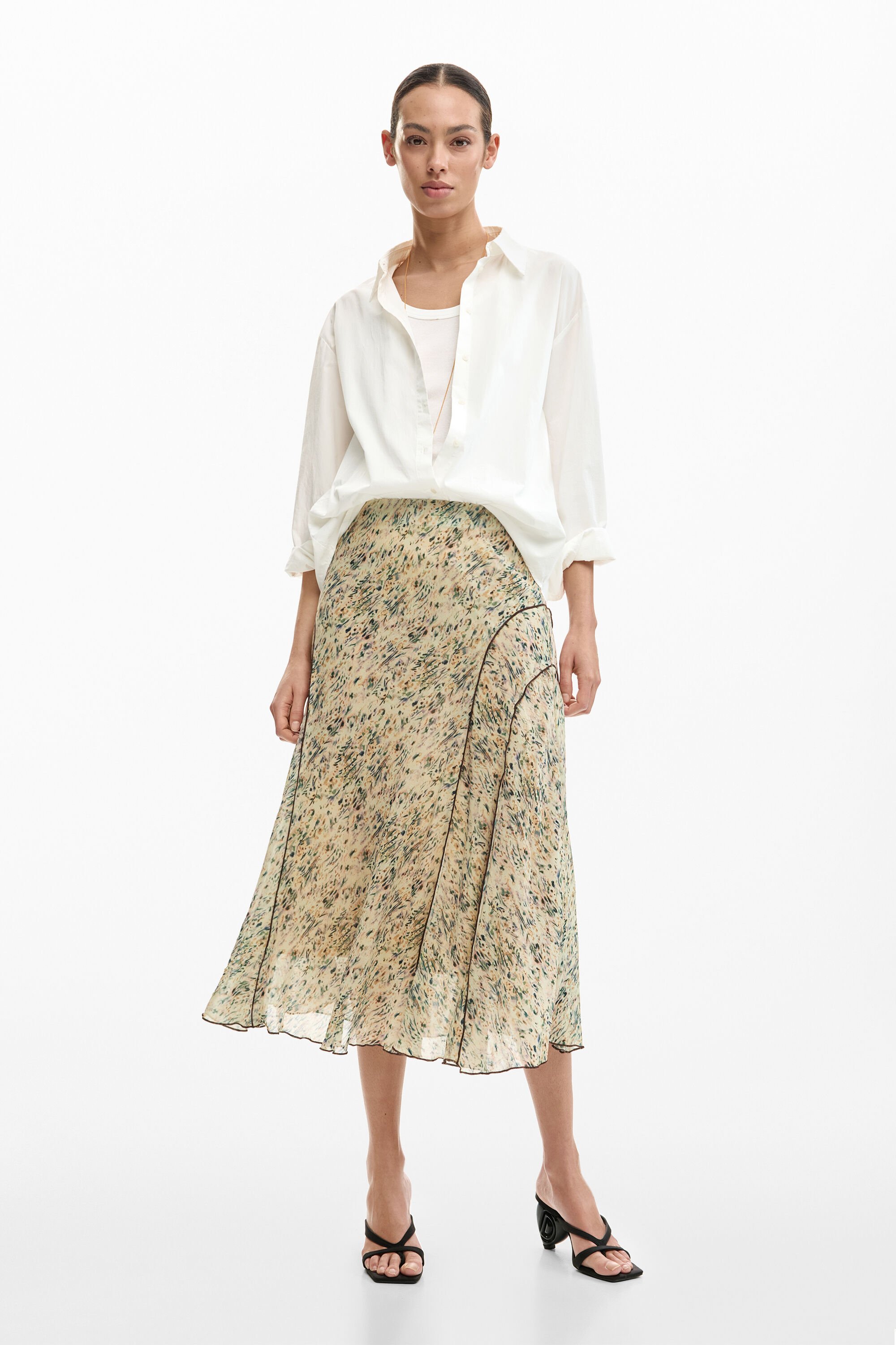 Wild midi skirt