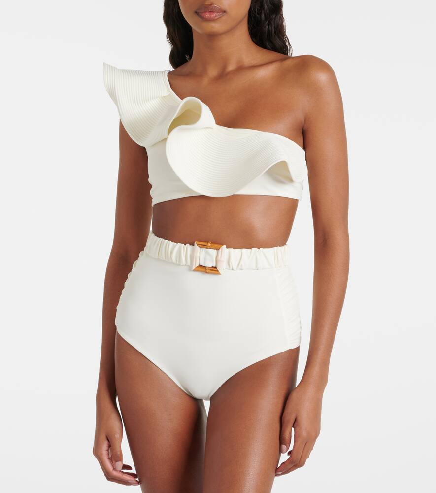 High-rise bikini bottoms