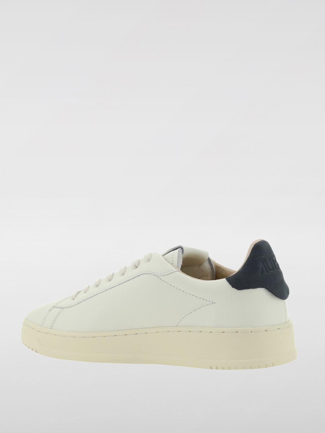 Logo-appliqué leather sneakers - White