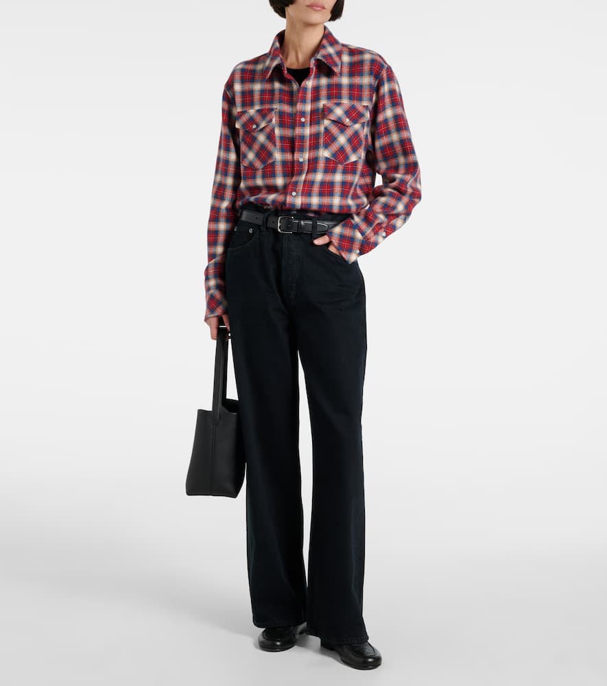 Agolde '90s Pinch Waist Long high-rise straight jeans