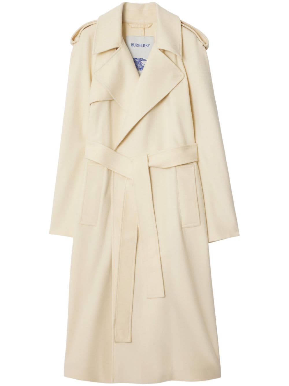 Cashmere wrap coat - Neutrals