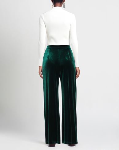 Olla Parég Woman Pants Emerald green Size 4 Polyester, Elastane