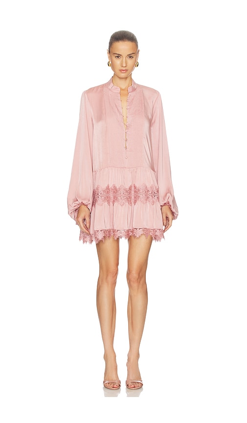 Bardot Antonia Lace Trim Mini Dress in Pink. 12. Also , 2, 4