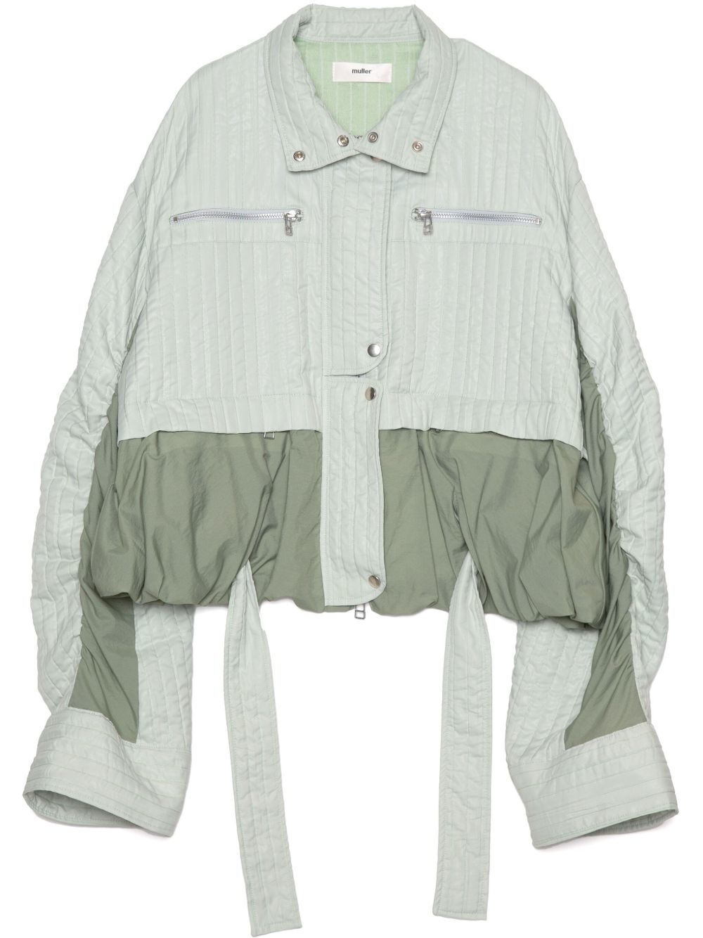 Panelled jacket - Green