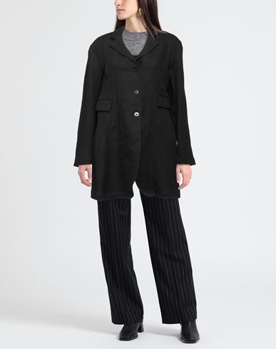 Niccolò Pasqualetti Woman Blazer Black Size M Linen, Cotton, Viscose