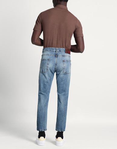 Man Jeans Blue Size 26 Cotton, Elastane