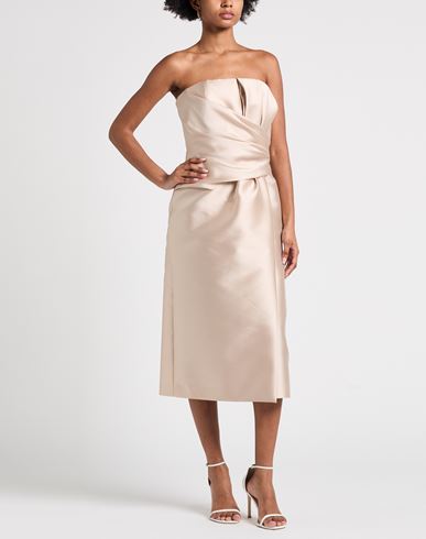 Woman Midi dress Light pink Size 8 Polyester, Silk