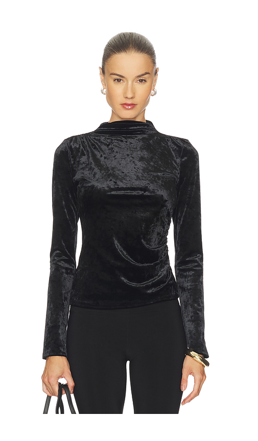 Rails Joelle Velvet Top in Black. S. Also in L
