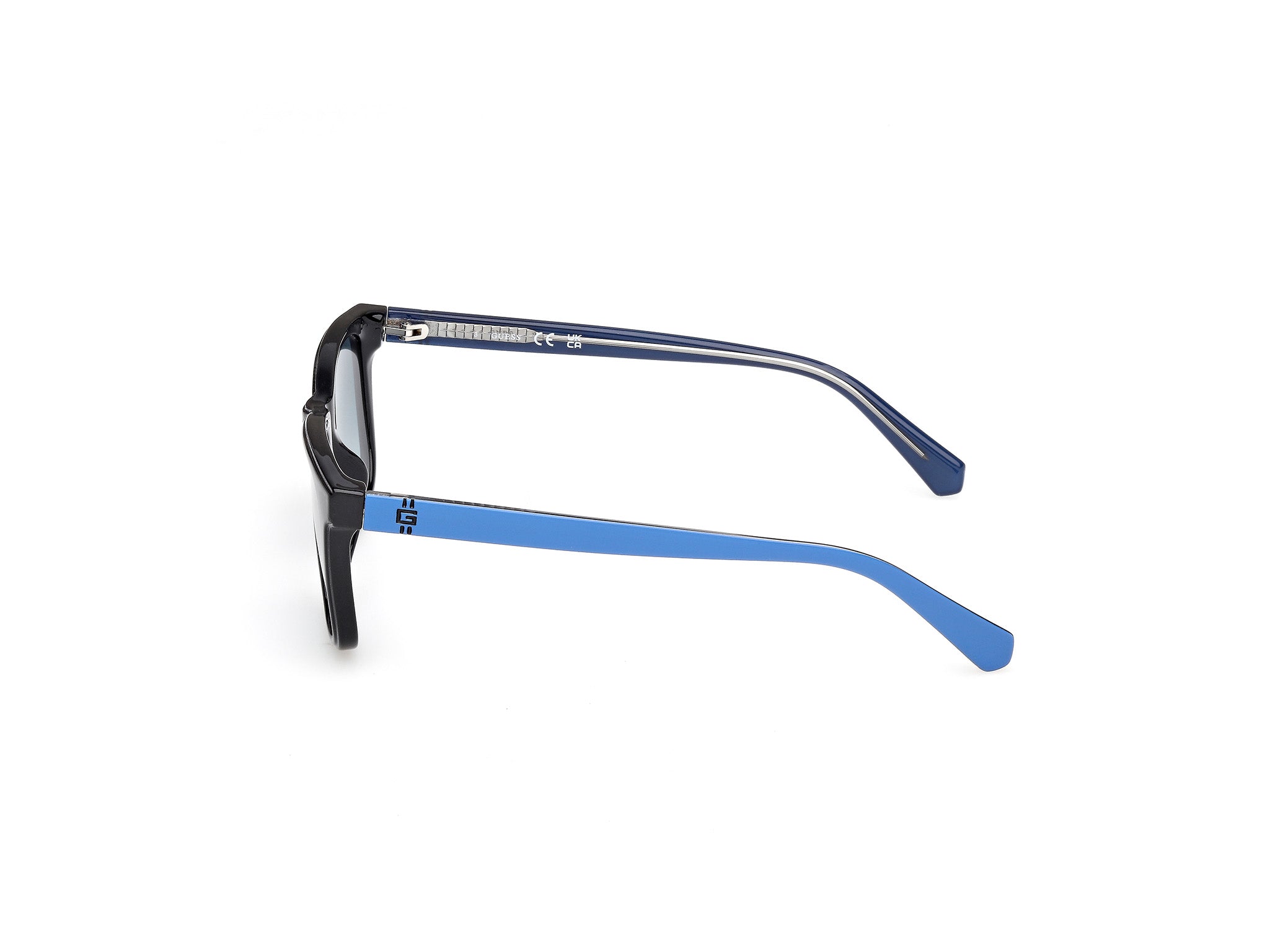 Guess Unisex Guess GU00227 01W Gafas de sol Inyectado Negro Azul Cuadrada Norma