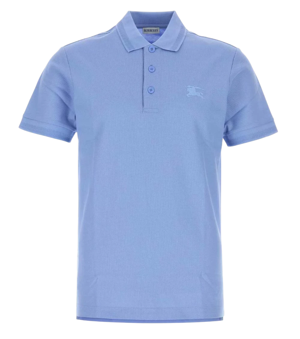 Cerulean Blue Piquet Polo Shirt