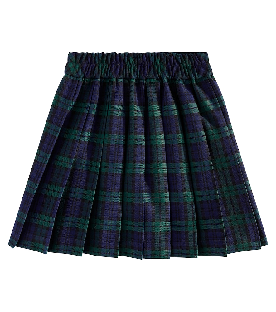 Monnalisa Checked pleated skirt