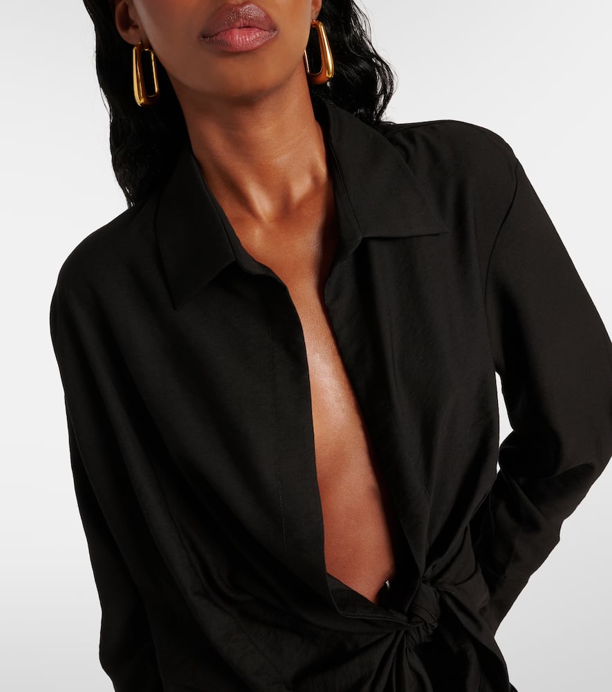La Chemise Bahia tie-detail top