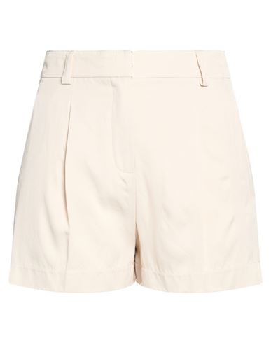 Woman Shorts & Bermuda Shorts Cream Size 2 Viscose