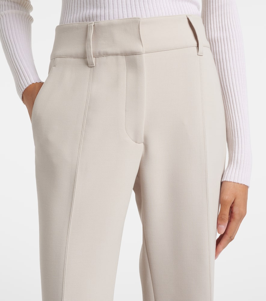 Rhein high-rise wool wide-leg pants