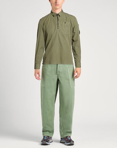 C. p. Company Man Shirt Military green Size XS Cotton