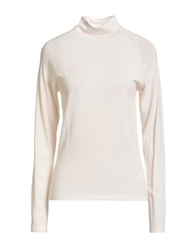 Woman Turtleneck Ivory Size M Wool